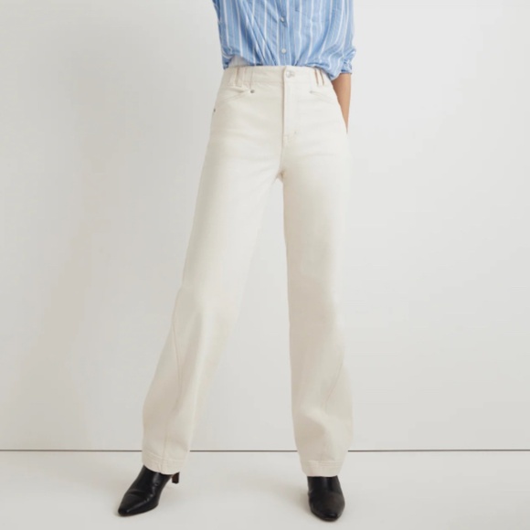 NWT Madewell Perfect Vintage Wide- leg Jean in Vintage Canvas Snap Edition SZ 23 - Picture 1 of 9